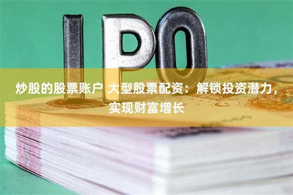 炒股的股票账户 大型股票配资：解锁投资潜力，实现财富增长